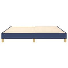 Vidaxl Rám na boxspring posteľ modrý 160x200 cm látka