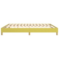 Vidaxl Rám na boxspring posteľ zelený 160x200 cm látka