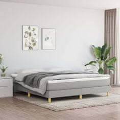 Vidaxl Rám na boxspring posteľ bledosivý 180x200 cm látka