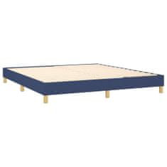 Vidaxl Rám na boxspring posteľ modrý 160x200 cm látka