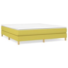 Vidaxl Rám na boxspring posteľ zelený 160x200 cm látka