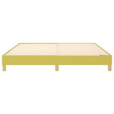 Vidaxl Rám na boxspring posteľ zelený 160x200 cm látka