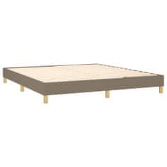 Vidaxl Rám na boxspring posteľ sivohnedý 160x200 cm látka