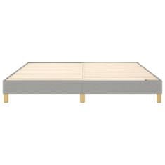 Vidaxl Rám na boxspring posteľ bledosivý 180x200 cm látka