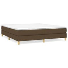 Vidaxl Rám na boxspring posteľ tmavohnedý 180x200 cm látka