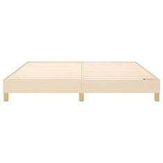 Vidaxl Rám na boxspring posteľ krémový 180x200 cm látka