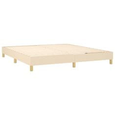 Vidaxl Rám na boxspring posteľ krémový 180x200 cm látka