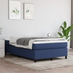 Vidaxl Rám na boxspring posteľ modrý 120x200 cm látka