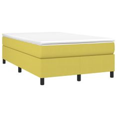 Vidaxl Rám na boxspring posteľ zelený 120x200 cm látka