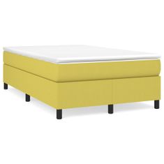 Vidaxl Rám na boxspring posteľ zelený 120x200 cm látka