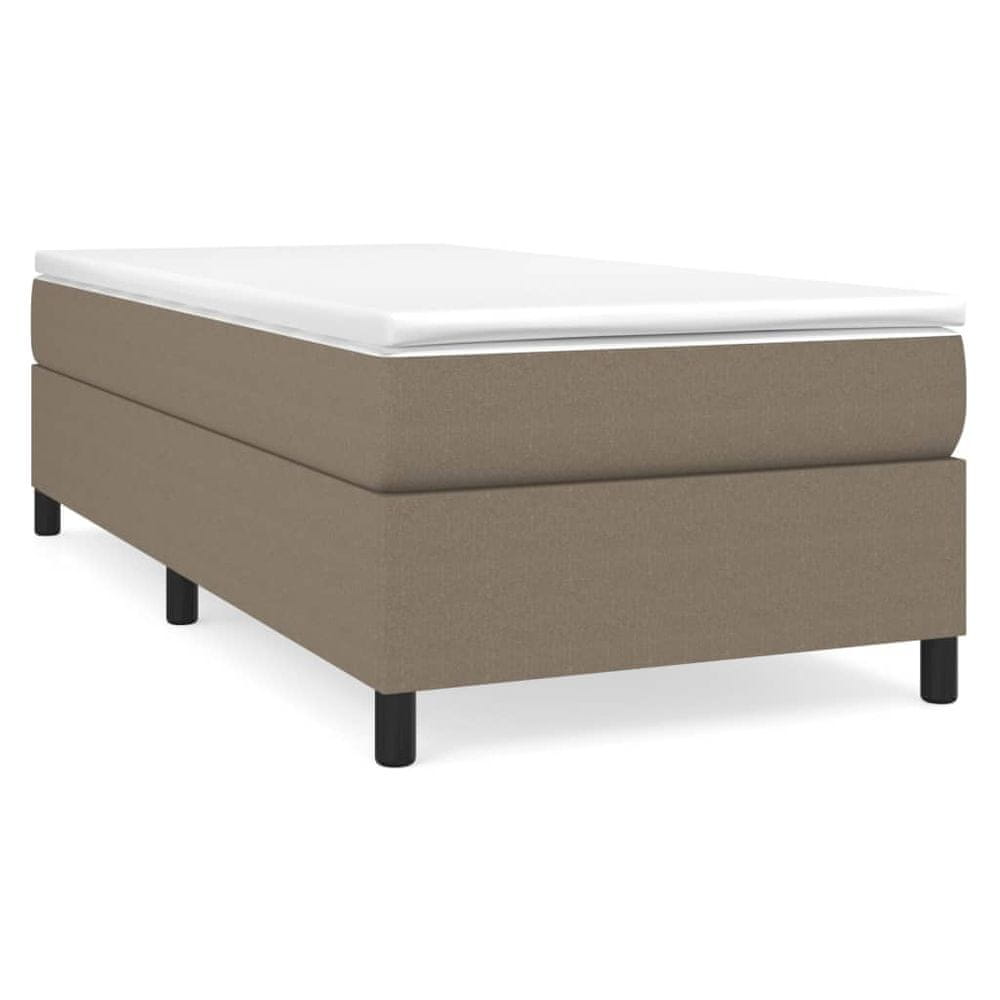 Vidaxl Rám na boxspring posteľ sivohnedý 90x200 cm látka