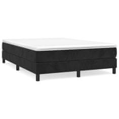 Vidaxl Rám na boxspring posteľ čierny 120x200 cm zamat