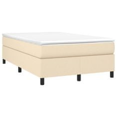 Vidaxl Rám na boxspring posteľ krémový 120x200 cm látka