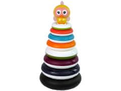 Lean-toys Vzdelávacia pyramída s obručami Duck Duck Circles