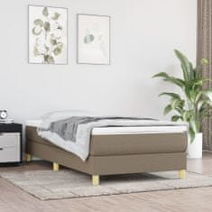 Vidaxl Rám na boxspring posteľ sivohnedý 90x190 cm látka