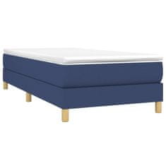 Vidaxl Posteľný rám na boxspring modrý 80x200 cm látka