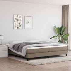 Vidaxl Rám na boxspring posteľ sivohnedý 200x200 cm látka