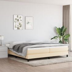 shumee Boxspring posteľ s matracom krémová 200x200 cm látka