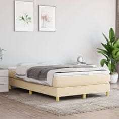 Vidaxl Rám na boxspring posteľ krémový 120x200 cm látka