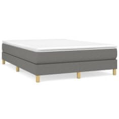 Vidaxl Rám na boxspring posteľ tmavosivý látka 100x200 cm