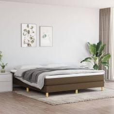 Vidaxl Rám na boxspring posteľ tmavohnedý 160x200 cm látka