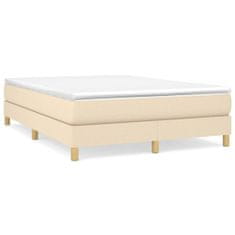 Vidaxl Rám na boxspring krémový látka 140x190 cm