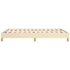 Vidaxl Rám na boxspring krémový látka 140x190 cm