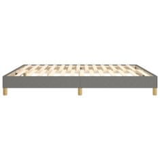 Vidaxl Rám na boxspring posteľ tmavosivý 180x200 cm látka