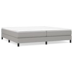 Vidaxl Rám na boxspring posteľ bledosivý 200x200 cm látka