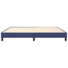 Vidaxl Rám na boxspring posteľ modrý 200x200 cm látka