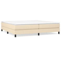 Vidaxl Rám na boxspring posteľ krémový 200x200 cm látka