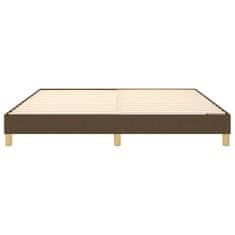 Vidaxl Rám na boxspring posteľ tmavohnedý 160x200 cm látka