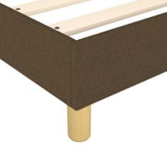 Vidaxl Rám na boxspring posteľ tmavohnedý 160x200 cm látka