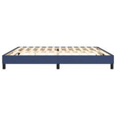 Vidaxl Rám na boxspring posteľ modrý 200x200 cm látka