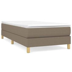 Vidaxl Posteľný rám na boxspring sivohnedý 80x200 cm látka