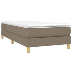 Vidaxl Posteľný rám na boxspring sivohnedý 80x200 cm látka