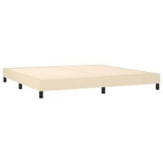 shumee Boxspring posteľ s matracom krémová 200x200 cm látka