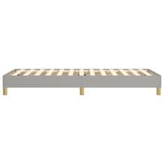 Vidaxl Rám na boxspring posteľ bledosivý 90x200 cm látka