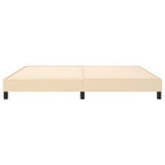 Vidaxl Rám na boxspring posteľ krémový 200x200 cm látka