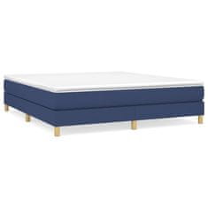 Vidaxl Rám na boxspring posteľ modrý 160x200 cm látka