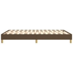 Vidaxl Rám na boxspring posteľ tmavohnedý látka 140x190 cm