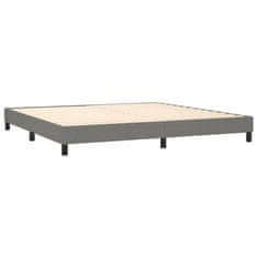 Petromila vidaXL Boxspring posteľ s matracom tmavosivá 200x200 cm látka