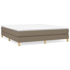 Vidaxl Rám na boxspring posteľ sivohnedý 160x200 cm látka