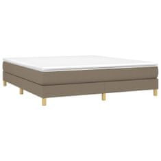 Vidaxl Rám na boxspring posteľ sivohnedý 160x200 cm látka