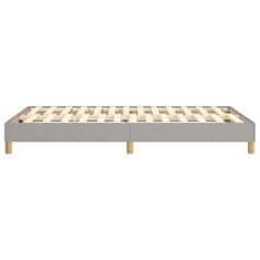 Vidaxl Posteľný rám na boxspring bledosivý 120x200 cm látka