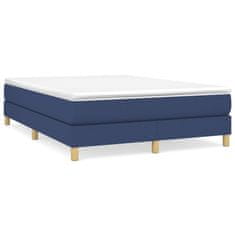 Petromila vidaXL Boxspring posteľ s matracom modrý 140x190 cm látka