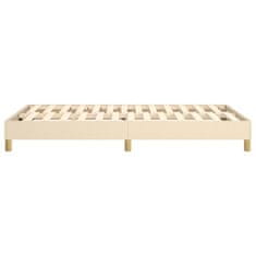 Vidaxl Rám na boxspring posteľ krémový 120x200 cm látka