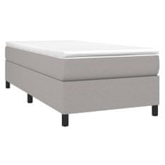 Vidaxl Posteľný rám na boxspring bledosivý 80x200 cm látka