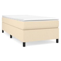 Vidaxl Rám na boxspring krémový látka 90x200 cm