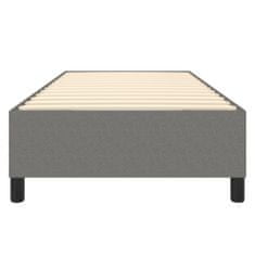 Vidaxl Rám na boxspring posteľ tmavosivý 80x200 cm látka